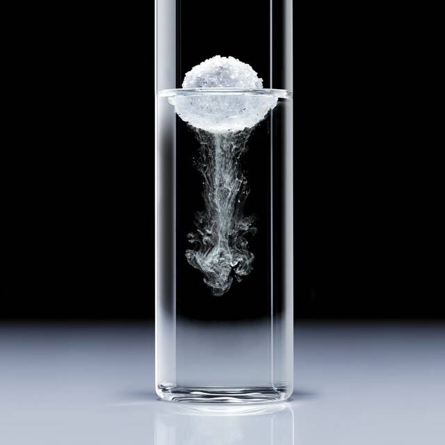 Scientific innovation with Glyco-Reverse diffusing in a clear liquid vial for high-performance skincare.